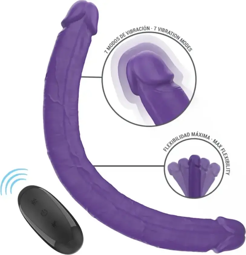 Gunter Dildo Double Vibrator Remote Control