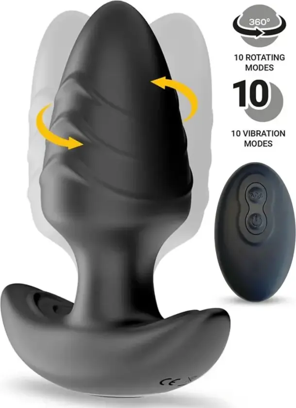 Frank Rotating & Vibrating Anal Plug With Remote