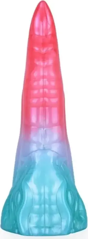 Alien Beast Cyan Rainbow Dildo 21 cm