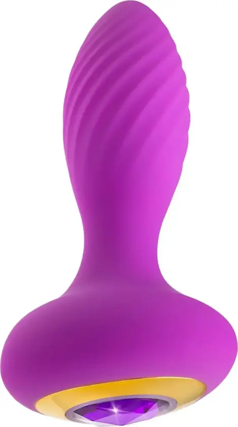 Amethyst Charm Vibrating Plug