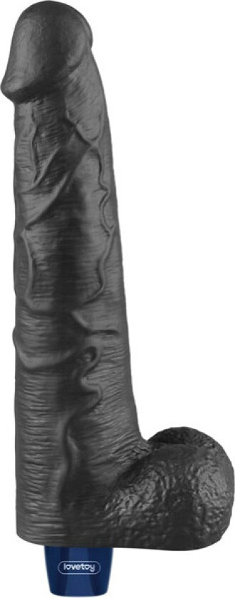 Rechargeable Vibrating Dildo Black 27,2 cm