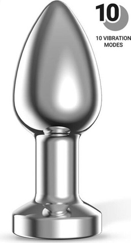 Dimpor Vibrating Chrome Anal Plug Large