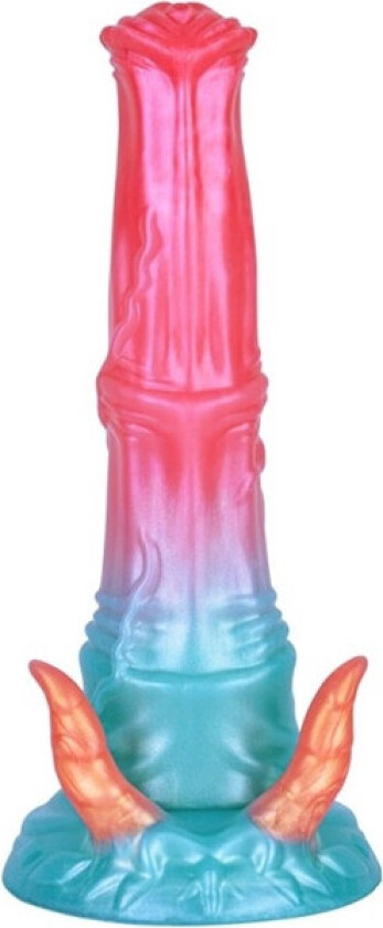 Alien Beast Cyan Rainbow Dildo 23,5 cm