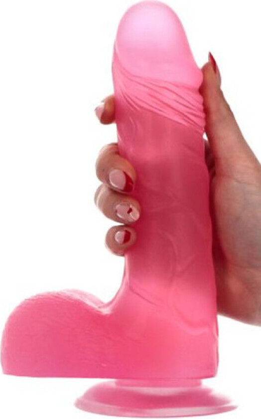 Alvaro Dildo Transparent Pink 23 cm
