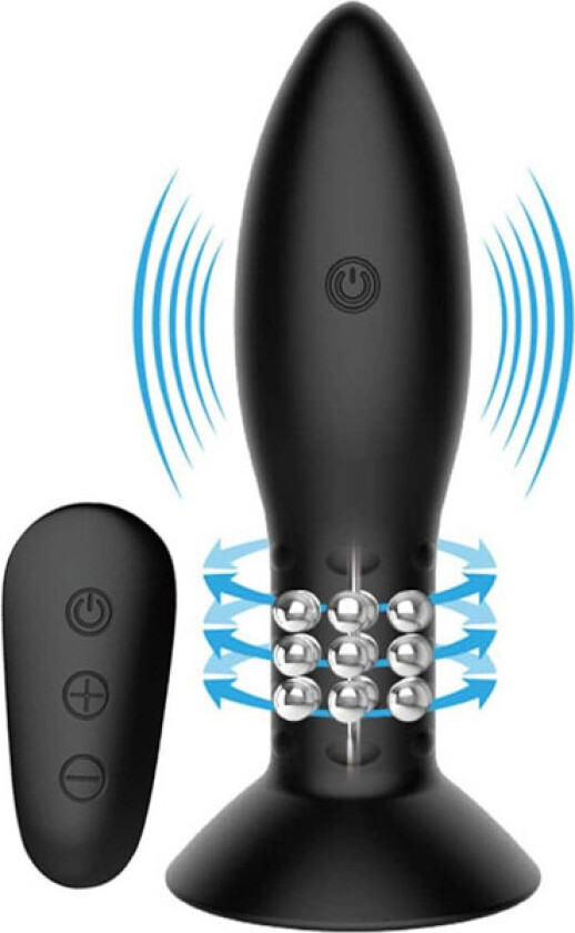 Rotation Beads Anal Plug 13 cm