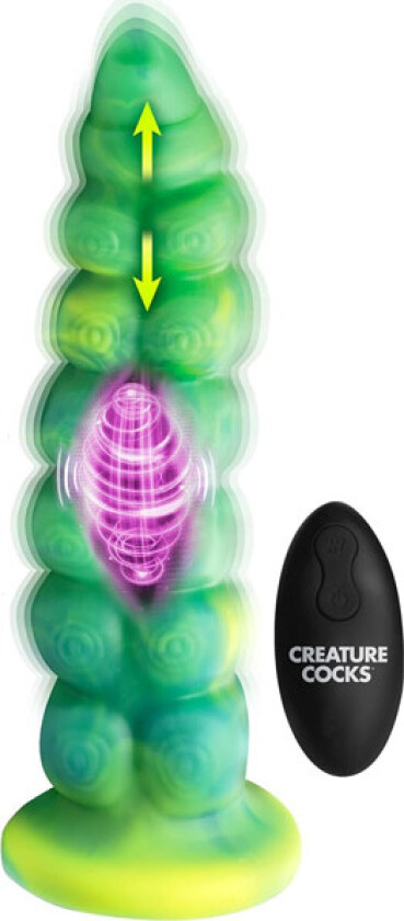 Squirmer Thrusting & Vibrating Dildo 23 cm