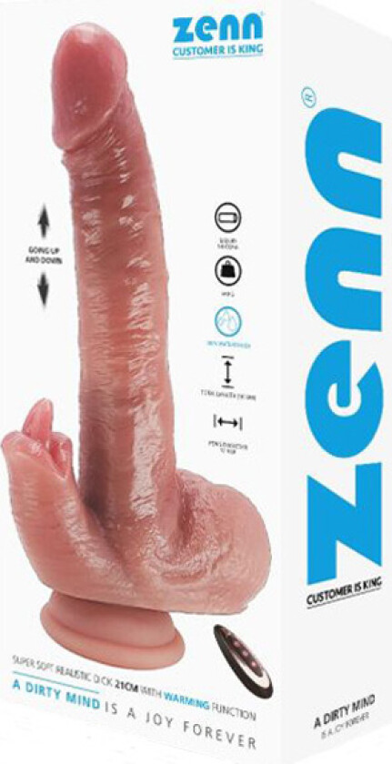 Super Soft Dildo With Warming Function 21 cm