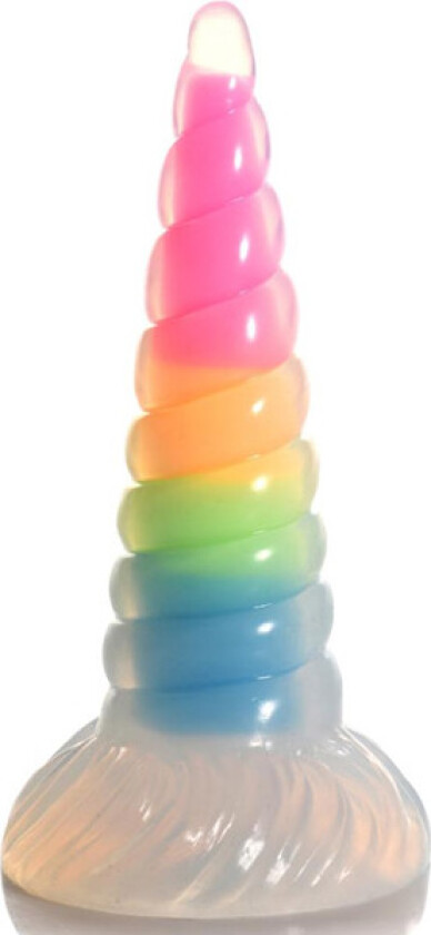 Luminescent Rainbow Silicone Dildo 20 cm