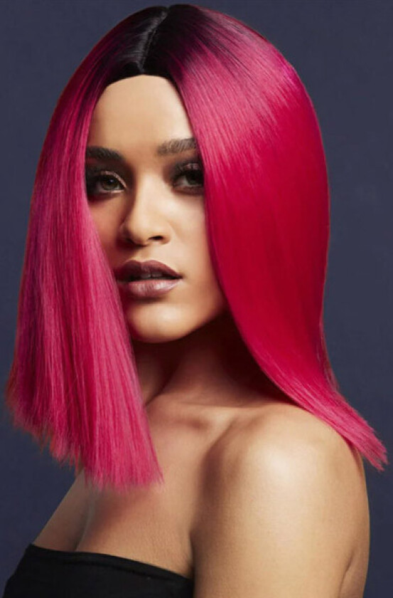 Kylie Wig Two Toned Blend Magenta Pink