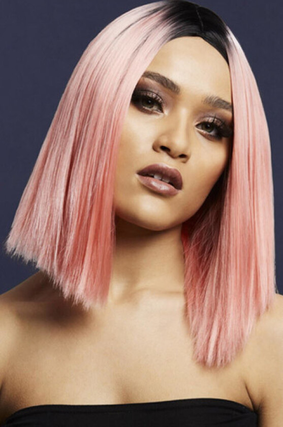 Kylie Wig Two Toned Blend Coral Pink
