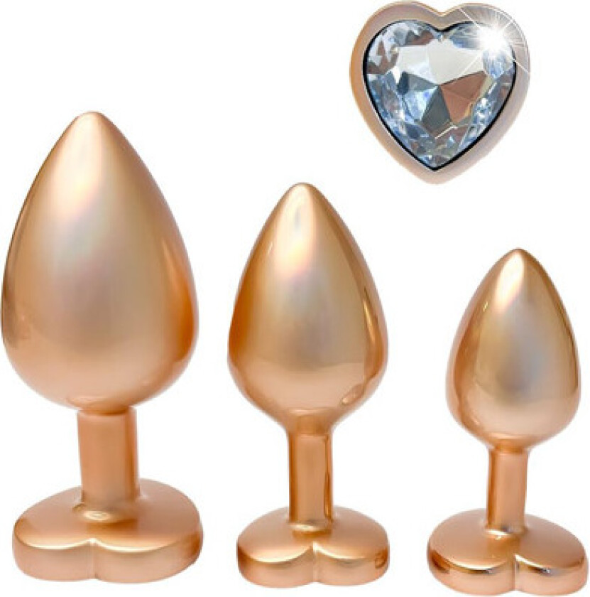 Gleaming Love Pearl Plug Set Gold