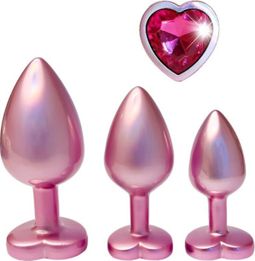 Gleaming Love Pearl Plug Set Pink