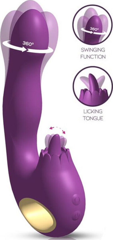 Toka Vibe, Swinging & Stimulating Licking Tongue