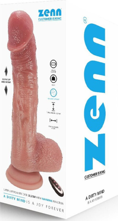 Realistic Dildo Thrusting/Warming Function 22,2 cm