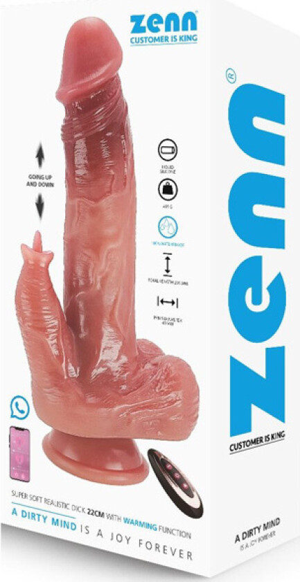 Super Soft Realistic Warming Function Dick 22 cm