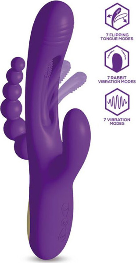 Triya Vibe With Flipping Tongue & Anal Beads