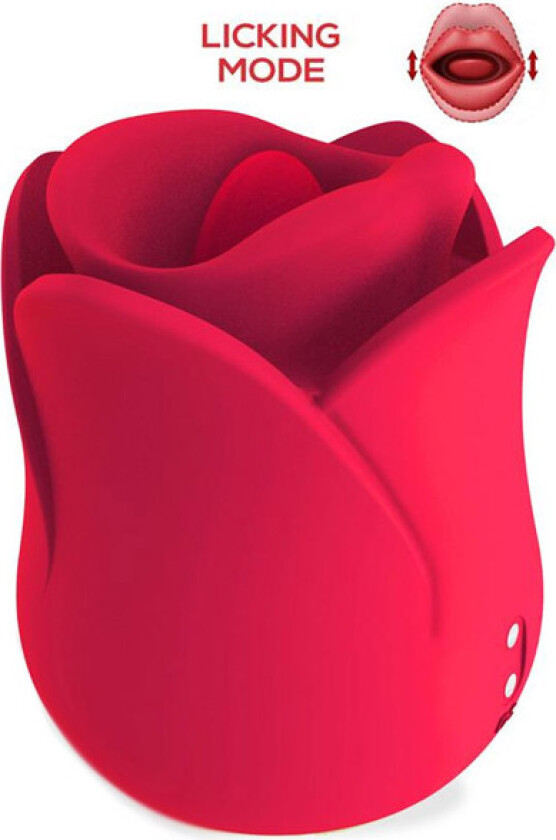 Meryl Rose Shaped Vibe Stimulator With Tongue