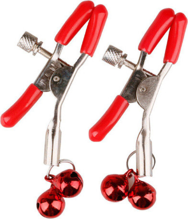 Double Bell Nipple Clamp Red
