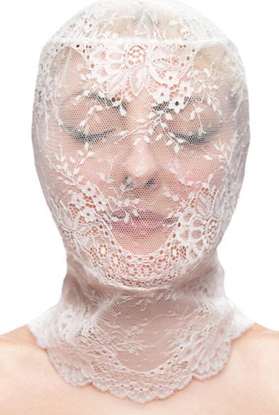 Fetish & Fashion Lace Hood White
