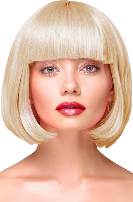 Party Wig Short Straight Blonde Hair
