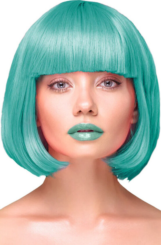 Party Wig Short Straight Hair Turquoise