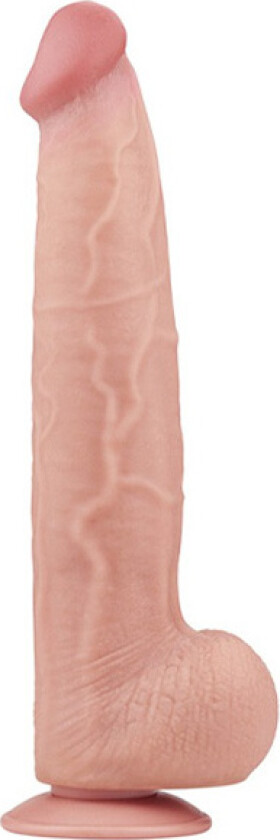 Dual Layer Sliding Skin Dildo 34 cm