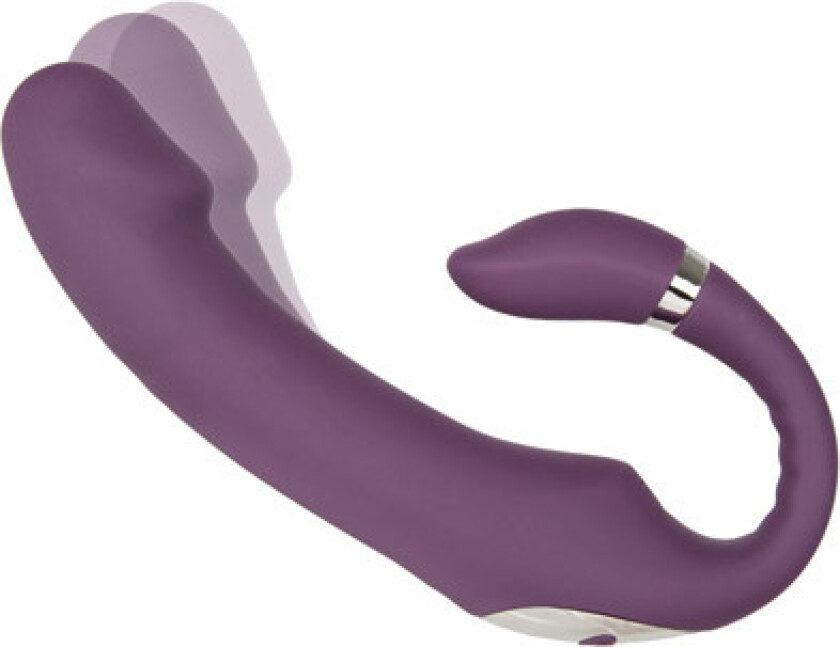 Dual Motor Bendable Stay In Place Vibrator Purple