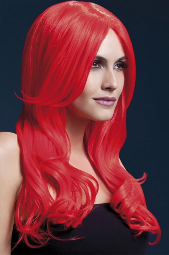 Khloe Wig Neon Red