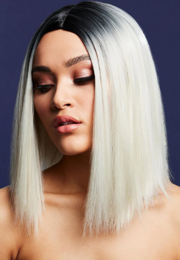 Kylie Wig Two Toned Blend Ice Blonde