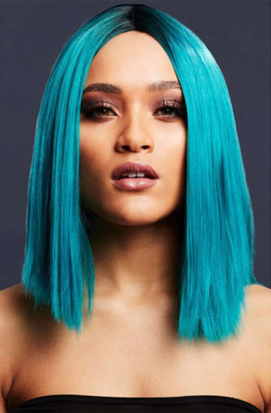 Kylie Wig Two Toned Blend Teal
