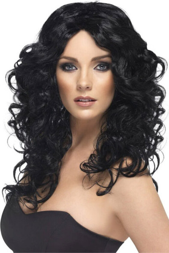 Glamour Curly Wig Black