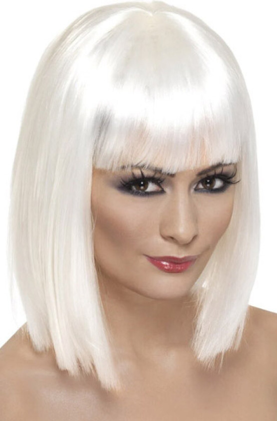 Glam Short Wig White