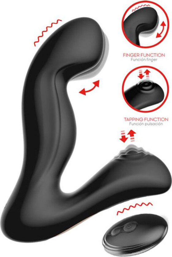 Convo Prostate Massager With Tapping & Finger Wiggle Functio
