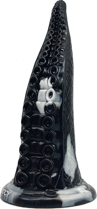 Korong Monster Dildo Black/White 23 cm