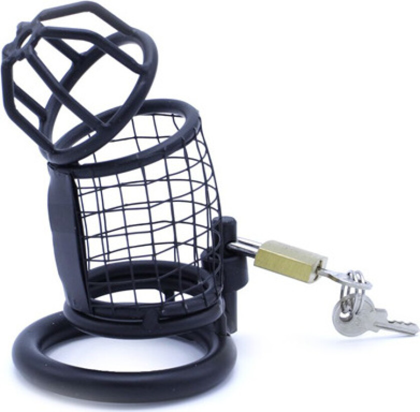 Chastity Cage Squares Black 45 mm