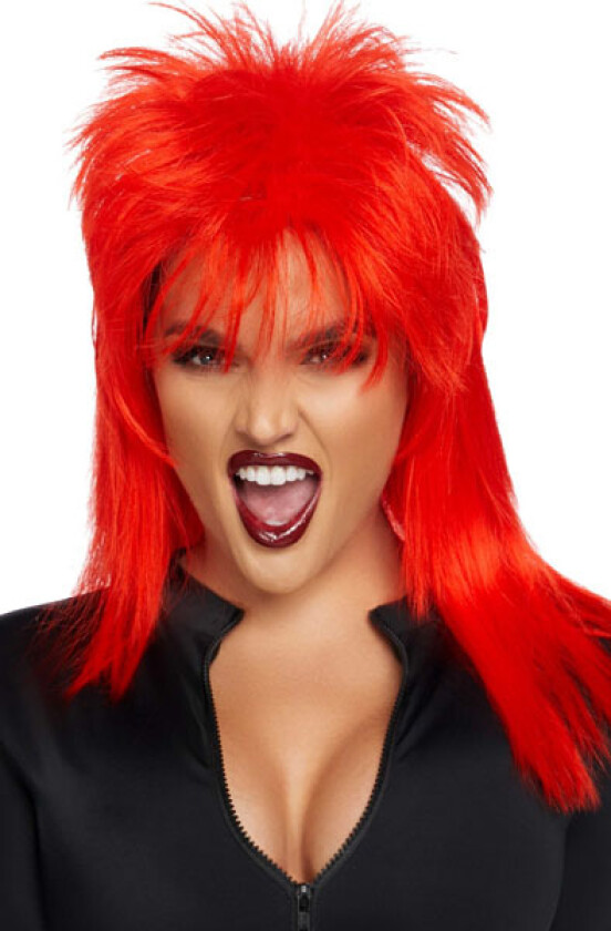 Unisex Rockstar Wig Red