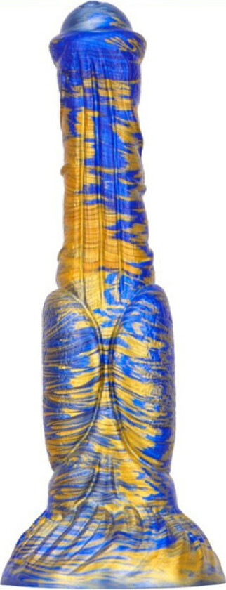 Dildo Jumbox Blue/Gold 24 cm