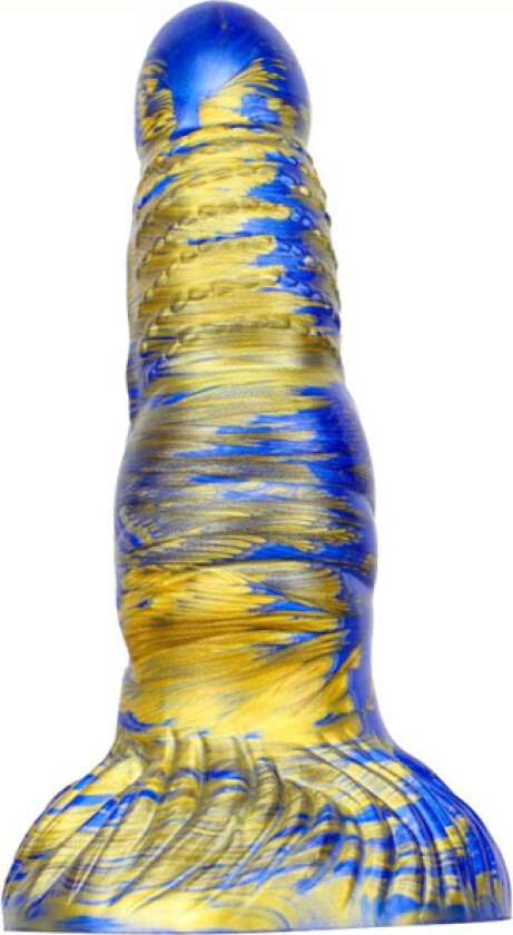 Dildo Nirp Blue/Gold 18 cm