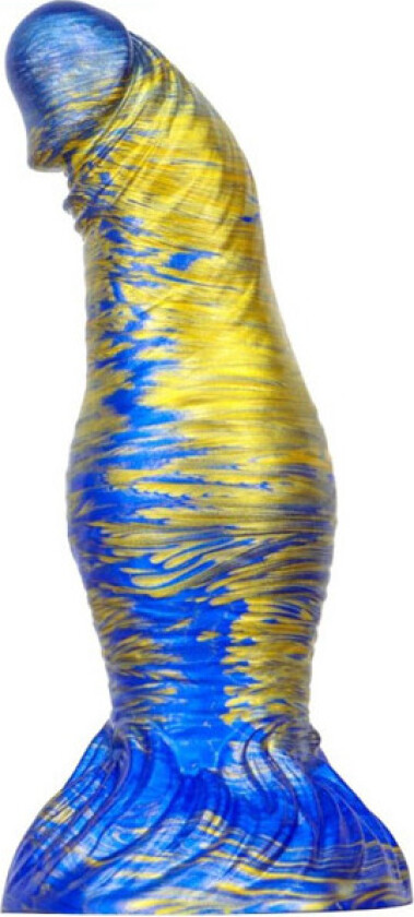 Dildo Duxel Blue/Gold 19,5 cm