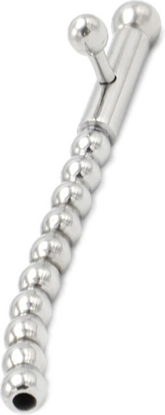 Hollow Penis Plug 2 Removable Nobs Curved