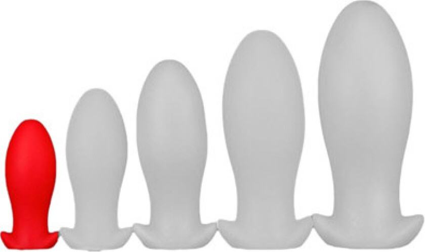 Silicone Plug Saurus Egg Red Small