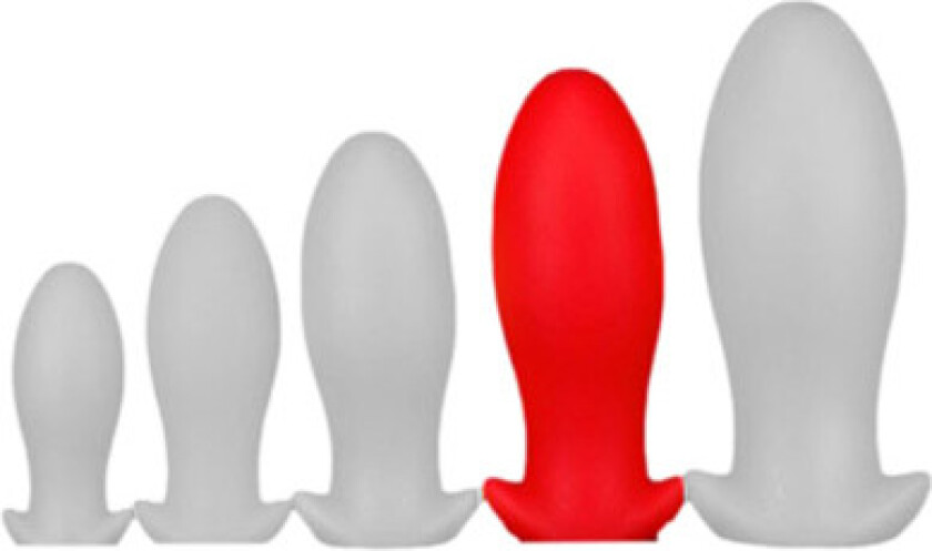 Silicone Plug Saurus Egg Red XL