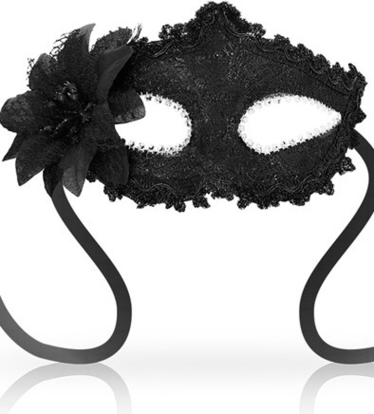Masks Venetian Eyemask Side Flower Black