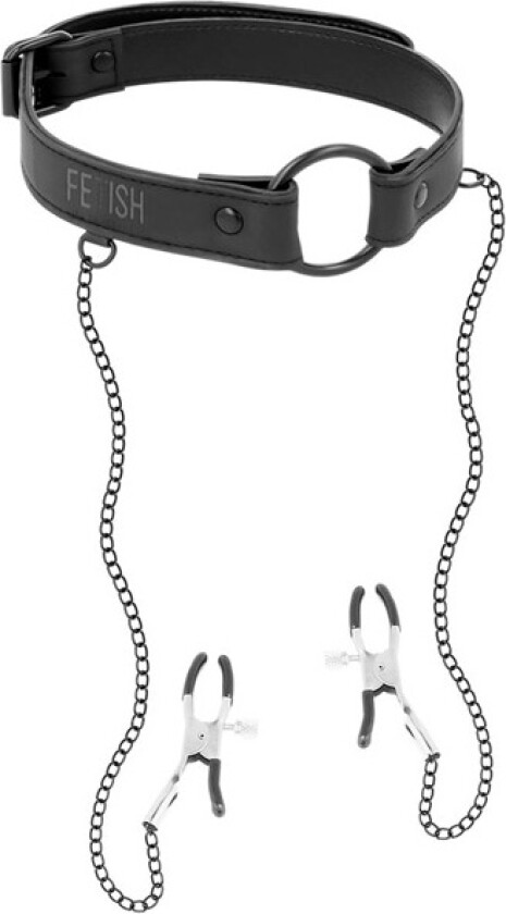 Ring Gag With Nipple Clamps