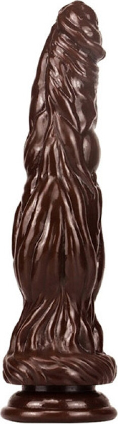 Silicone Dildo Monster Bark Brown 26 cm
