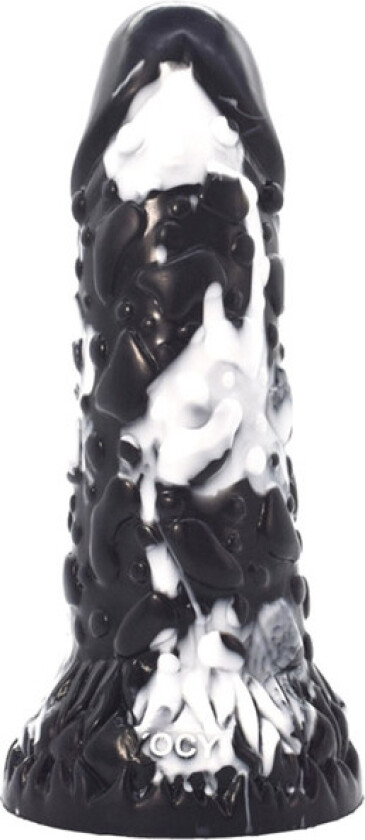 Toadyk Dildo Black-White 22 cm