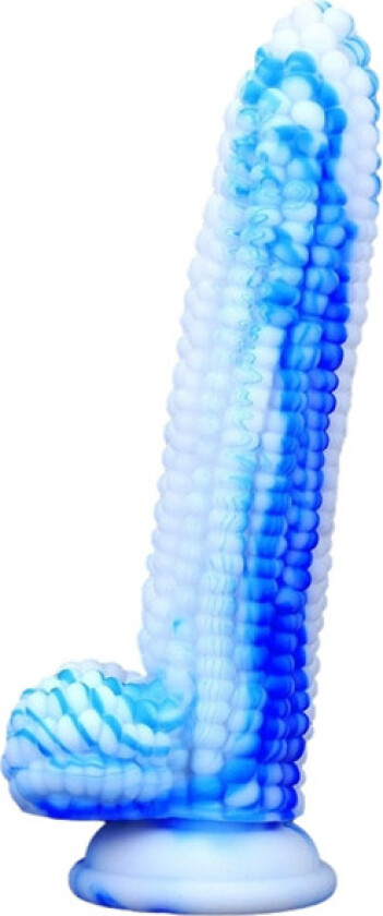 Dildo Corn Blue-White 20 cm