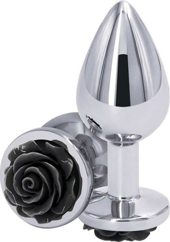 Rose Buttplug Medium Black