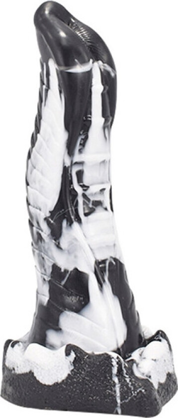 Lizard Dildo Black-White 23 cm