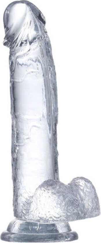 Clear Dildo With Balls 18 cm